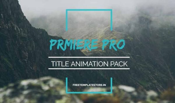 How To Use Premiere Pro Title Animation pack? - Free Template Shop