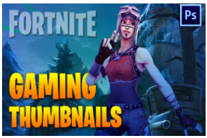 Fortnite Gaming Thumbnail #1 - Free Template Shop